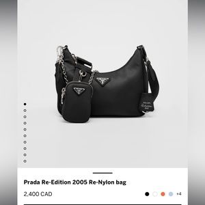 Black Prada Re-Edition 2005 Re-Nylon bag